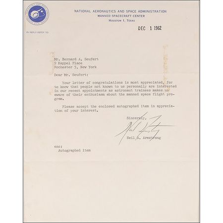 Lot #332 Neil Armstrong - Image 2