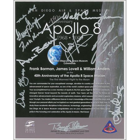 Lot #274 Apollo 8 - Image 1
