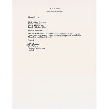 Lot #280  Apollo 9 - Image 3