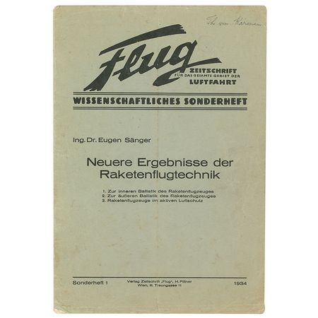 Lot #58 German Rocketry: Sanger, Dr. Eugen - Image 2