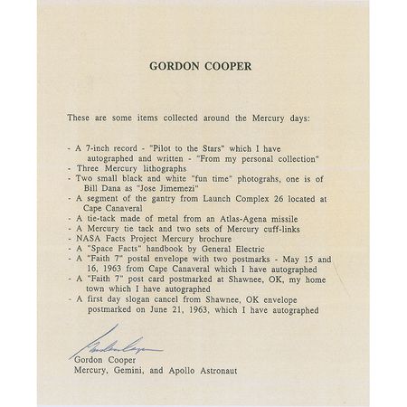 Lot #125 Gordon Cooper - Image 3