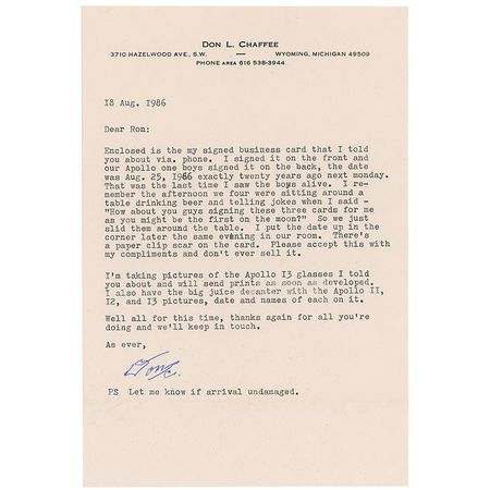 Lot #259 Apollo 1 - Image 3