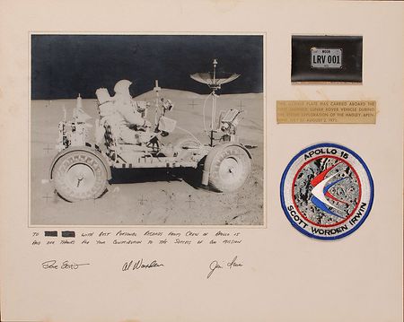 Lot #448 Apollo 15 License Plate - Image 1