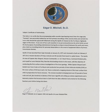 Lot #424 Edgar Mitchell - Image 3