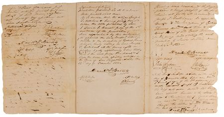 Lot #366 William Barret Travis and David G. Burnet: Before the viability of Texas independence, Travis and Burnet tend to the estate of one of Austin?s old 300 - Image 1