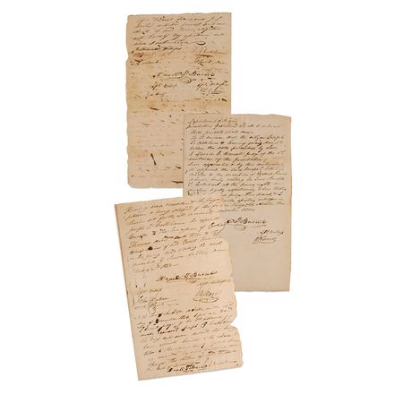 Lot #366 William Barret Travis and David G. Burnet: Before the viability of Texas independence, Travis and Burnet tend to the estate of one of Austin?s old 300 - Image 2