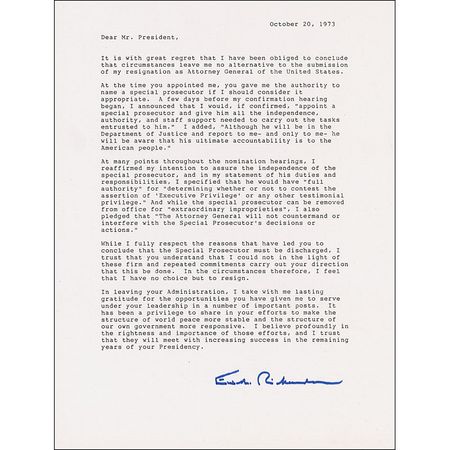 Lot #379 Watergate Souvenir Typed Letter Signeds - Image 1