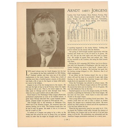 Lot #1755 NY Yankees: Jorgens and Byrd - Image 2