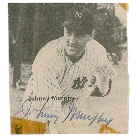 Lot #1588 NY Yankees: Johnny Murphy - Image 2