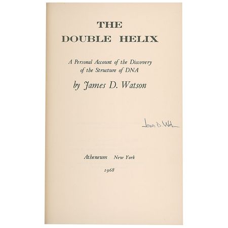 Lot #223 DNA: James D. Watson Book - Image 1