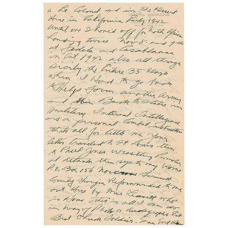 Lot #1609 Man Mountain Dean: ?I am working at Columbia Movie Studio on the Life of the Late General George S. Patton?I served with the General when he was a 2nd Lt in Pershing Expedition? - Image 2