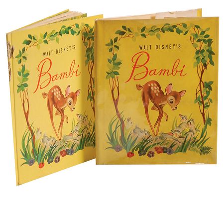 Lot #725 Walt Disney: Disney inscribes a copy of his beloved Bambi - Image 2