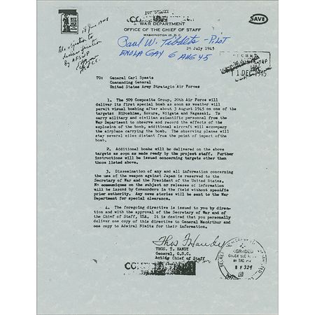 Lot #410 Enola Gay: Paul Tibbets Souvenir Typescripts - Image 2