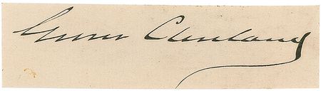 Lot #23 Grover Cleveland Signature