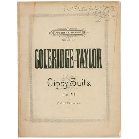 Lot #769 Samuel Coleridge-Taylor - Image 1