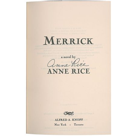 Lot #672 Anne Rice Book - Image 1