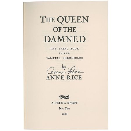 Lot #672 Anne Rice Book - Image 3