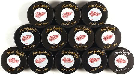 Lot #1641 Bill Gadsby Hockey Pucks - Image 3
