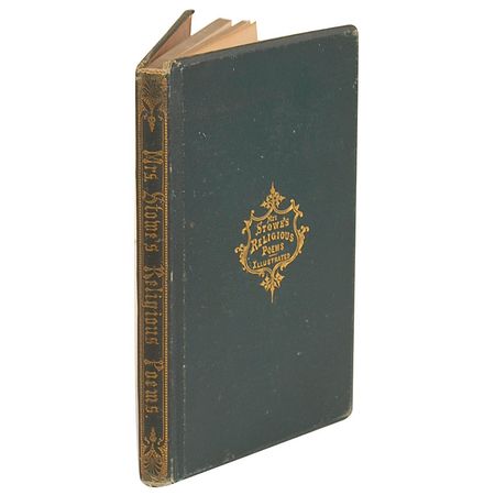 Lot #695 Harriet Beecher Stowe: Stowe presents a book of her poetry as an 1886 Christmas gift - Image 2