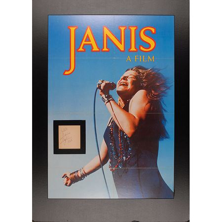Lot #976 Janis Joplin Signature - Image 1
