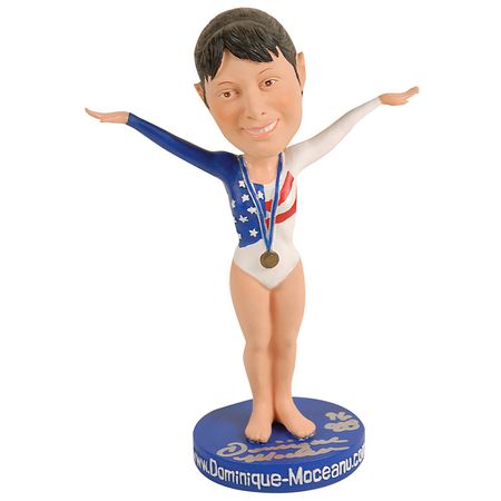 Lot #1724 Dominique Moceanu Bobbleheads - Image 1