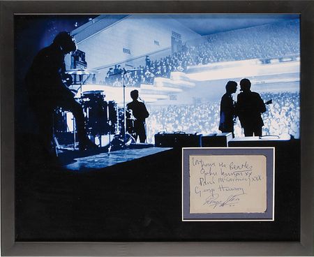 Lot #814 Beatles: An exceptional set of February 1963 Fab Four signatures - Image 1