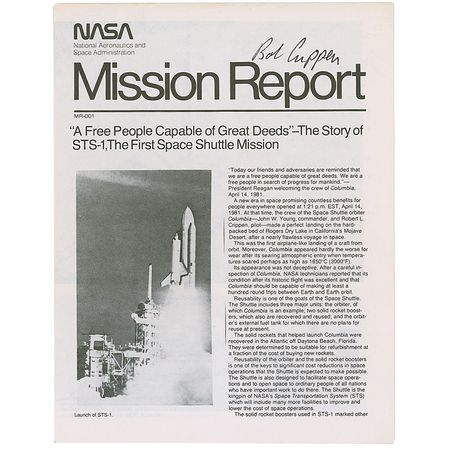 Lot #553 Shuttle Astronauts Mission Reports - Image 1