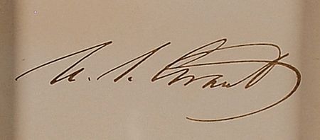 Lot #432 Robert E. Lee and U. S. Grant: Beautifully presented signatures of Civil War adversaries Grant and Lee - Image 2