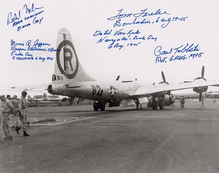 Lot #407 Enola Gay Signed Photographs - Image 1