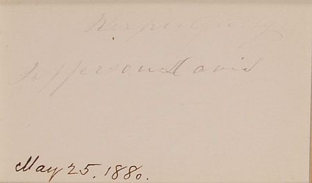 Lot #212 Jefferson Davis Signature - Image 2