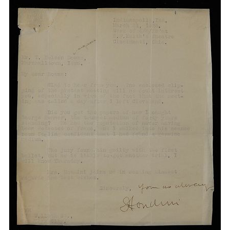 Lot #1347 Harry Houdini: Houdini uses a little magic to ingeniously expose a swindling medium - Image 2