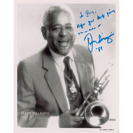 Lot #931 Benny Goodman and Dizzy Gillespie Signed Photographs - Image 1