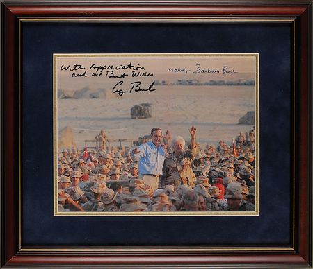 Lot #11 George and Barbara Bush Signed Photograph