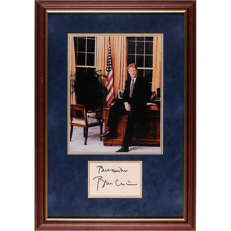 Lot #24 Bill Clinton Signature