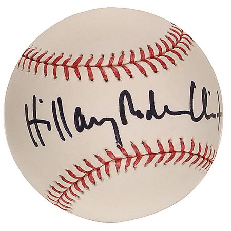 Lot #27 Hillary Clinton Baseball