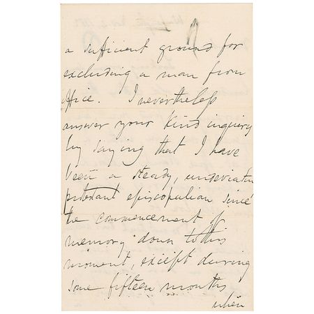 Lot #465 Winfield Scott: Two days after losing to Pierce, Scott sends 