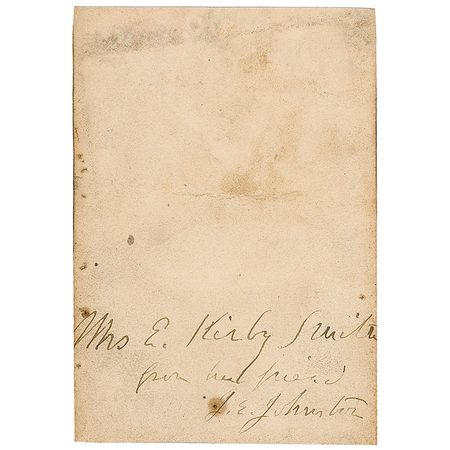 Lot #428 Joseph E. Johnston: Johnston presents a portrait to the wife of his confidant - Image 2