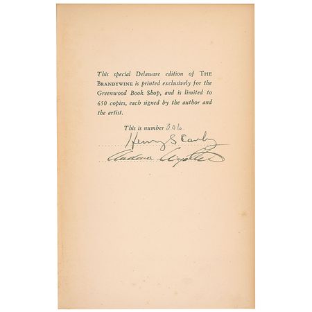 Lot #717 Andrew Wyeth and Henry Canby Book - Image 1