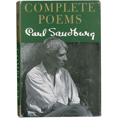 Lot #680 Carl Sandburg: Sandburg, as the “humble scrivener” inscribes a volume of his poetry - Image 2