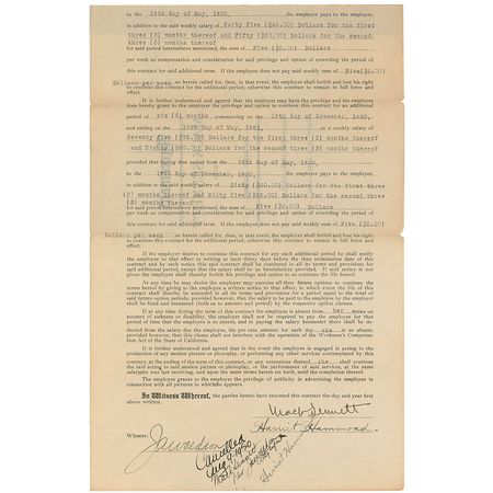 Lot #1486 Mack Sennett: The Keystone founder offers a lucrative film contract to one of his former Bathing Beauties - Image 2
