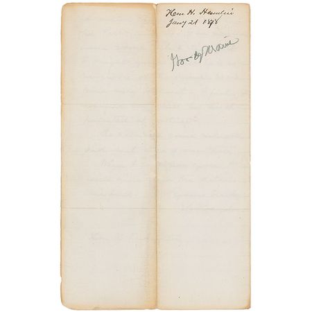 Lot #262 Hannibal Hamlin: Hamlin writes to the future prosecutor of Lizzie Borden - Image 3