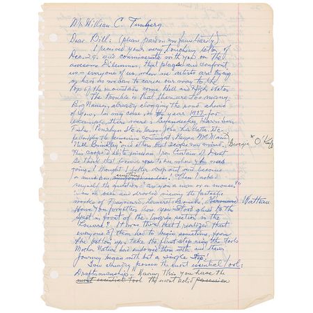 Lot #703 Alberto Vargas: Vargas emphatically reaffirms his choice to stick with art: ?I asked myself the question: are you a man or a mouse??Have you forgotten how you stood glued to the spot in front of Ingres' section in the Louvre?? - Image 1