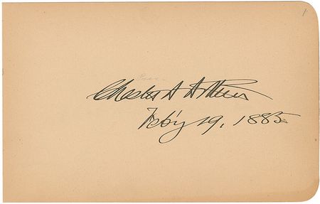 Lot #1 American Presidents and Notables: Spectacular autograph album compiled by a Texas oil baron and theater owner containing 12 presidents along with Susan B. Anthony, Clara Barton, John J. Pershing, and Richard Gatling - Image 1