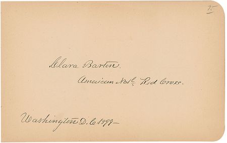 Lot #1 American Presidents and Notables: Spectacular autograph album compiled by a Texas oil baron and theater owner containing 12 presidents along with Susan B. Anthony, Clara Barton, John J. Pershing, and Richard Gatling - Image 13