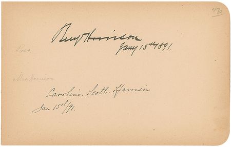 Lot #1 American Presidents and Notables: Spectacular autograph album compiled by a Texas oil baron and theater owner containing 12 presidents along with Susan B. Anthony, Clara Barton, John J. Pershing, and Richard Gatling - Image 3