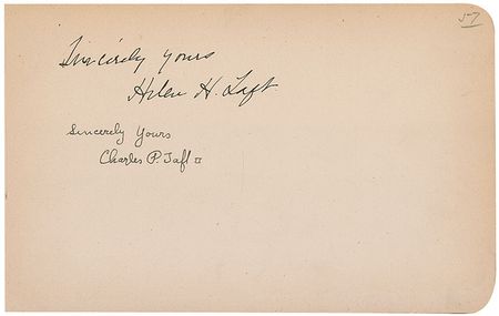 Lot #1 American Presidents and Notables: Spectacular autograph album compiled by a Texas oil baron and theater owner containing 12 presidents along with Susan B. Anthony, Clara Barton, John J. Pershing, and Richard Gatling - Image 4
