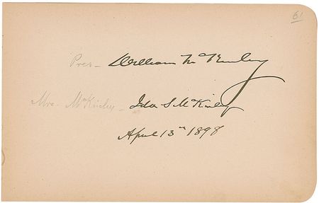 Lot #1 American Presidents and Notables: Spectacular autograph album compiled by a Texas oil baron and theater owner containing 12 presidents along with Susan B. Anthony, Clara Barton, John J. Pershing, and Richard Gatling - Image 5