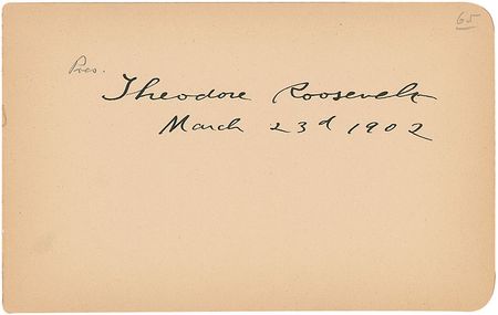 Lot #1 American Presidents and Notables: Spectacular autograph album compiled by a Texas oil baron and theater owner containing 12 presidents along with Susan B. Anthony, Clara Barton, John J. Pershing, and Richard Gatling - Image 7