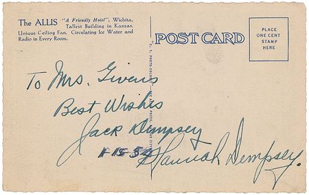 Lot #1614 Jack Dempsey Postcards - Image 2