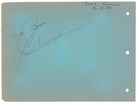 Lot #101 Ronald Reagan and Jane Wyman Signatures - Image 2